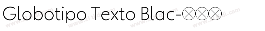 Globotipo Texto Blac字体转换